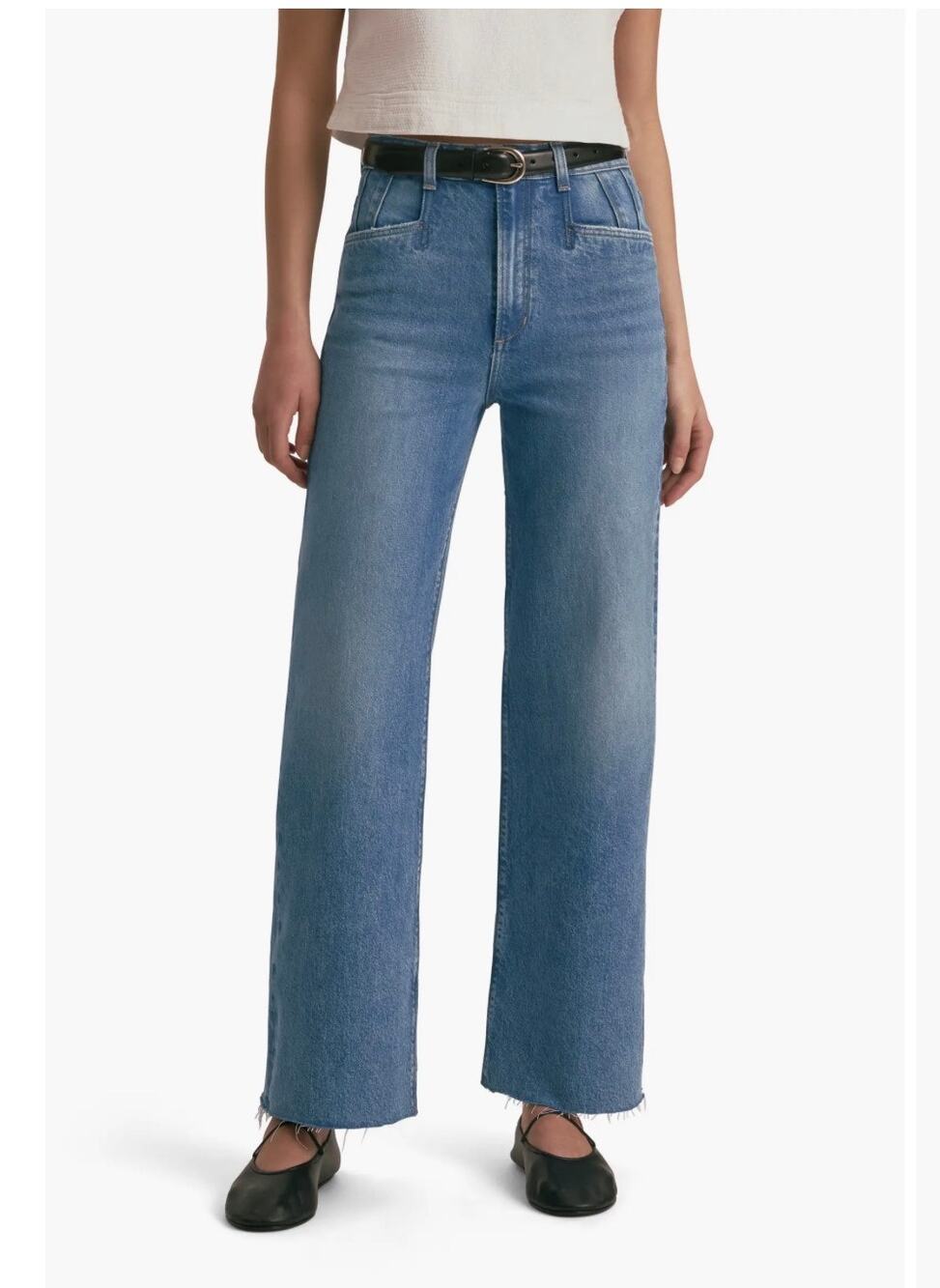Favorite Daughter The Jordie Super High Waist Wide Leg Jeans 29